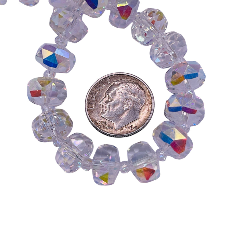10x6mm Cylinder Cut Crystal AB
