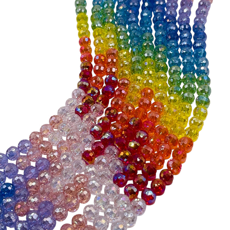 6mm Thunder Polish Round Disco Rainbow