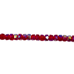 4x2mm Cylinder Cut Red Super AB
