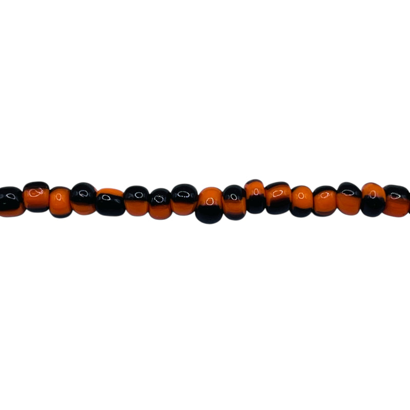 4mm Off Round Handmade Glass Halloween Theme