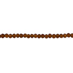 3mm Thunder Polish Glass Crystal Roundel Cut Med. Smoked Topaz