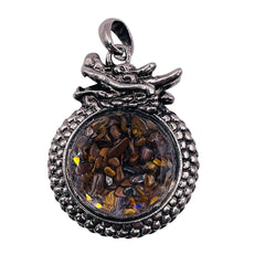 Tiger Eye Dragon Pendant
