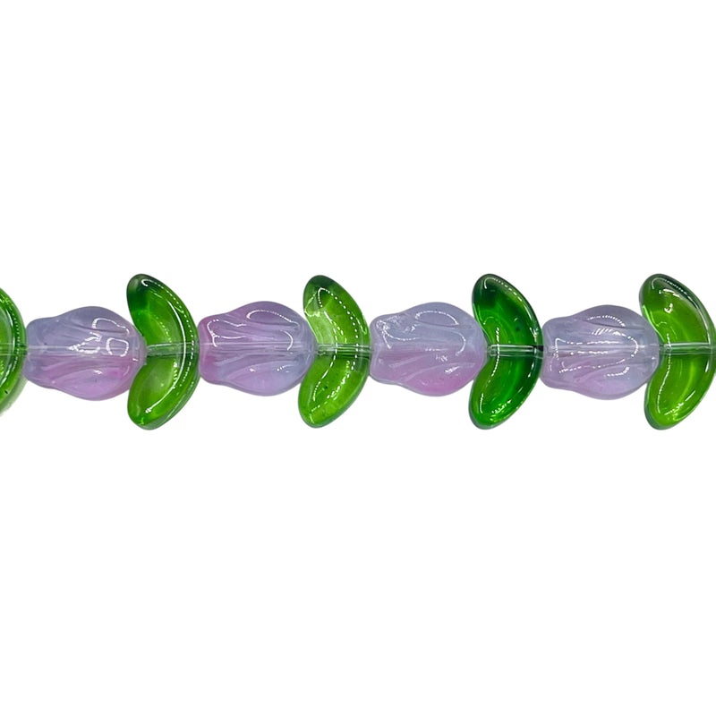 16x14mm Rose Glass Lt. Pink
