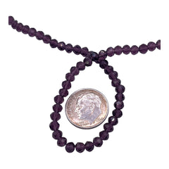 4mm Thunder Polish Glass Crystal Roundel Cut Violet