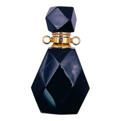 35x20mm Perfume Holder Black Agate Pendant