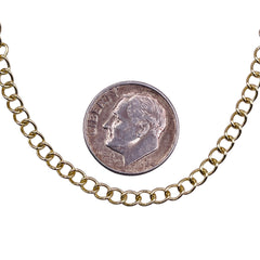 Losolo 4x3mm Stainless Steel Chain 18K Gold Plated
