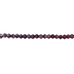3mm Thunder Polish Glass Crystal Bicone Amethyst AB