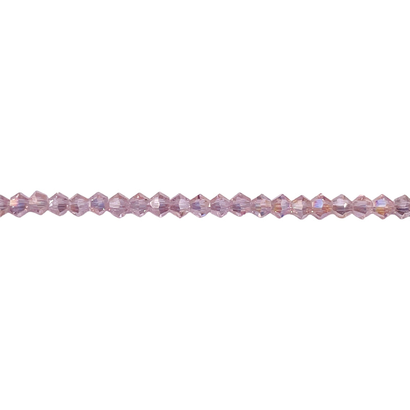 3mm Thunder Polish Glass Crystal Bicone Peach AB