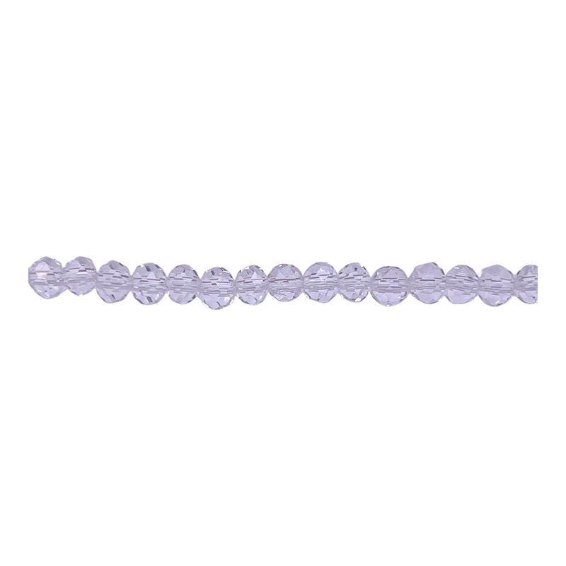 4mm Thunder Polish Glass Crystal Roundel Cut Crystal