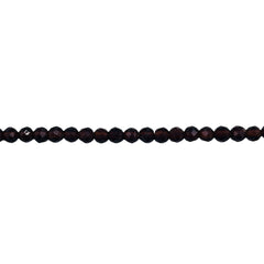 3mm Thunder Polish Round Cut Dark Smoked Topaz