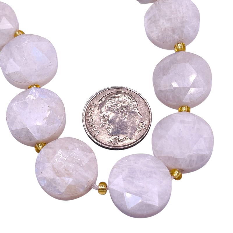 16mm Coin Cut Moonstone