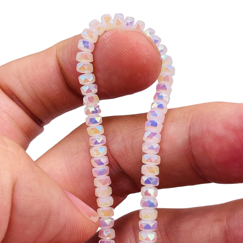 4x2mm Cylinder Cut Opal Super AB
