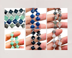 11mm Clover Cut Natural Gemstones Package Deal