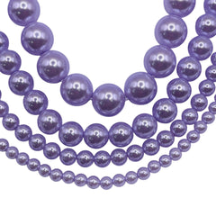 6mm Round Thunder Polish Glass Pearl Lavender