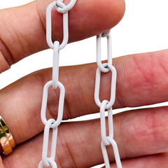 Losolo 16.5x7.5mm Stainless Steel Chain White