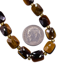 10x8mm Flat Rectangle Cut Tiger Eye