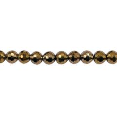 6mm Thunder Polish Round Disco Cut Gold