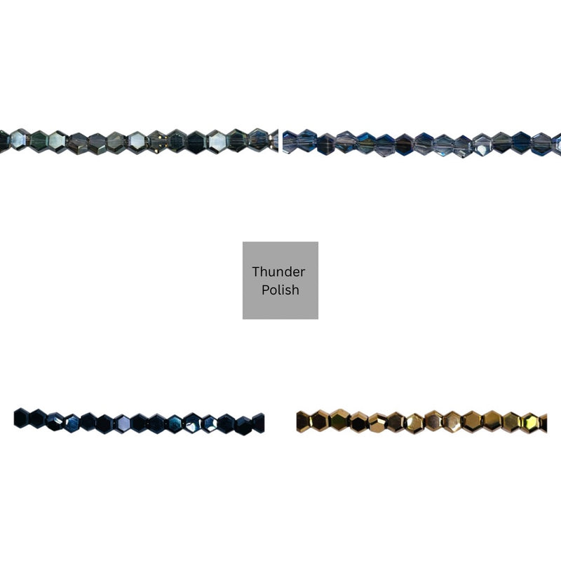 4mm Hexagon Glass Crystal Package Deal