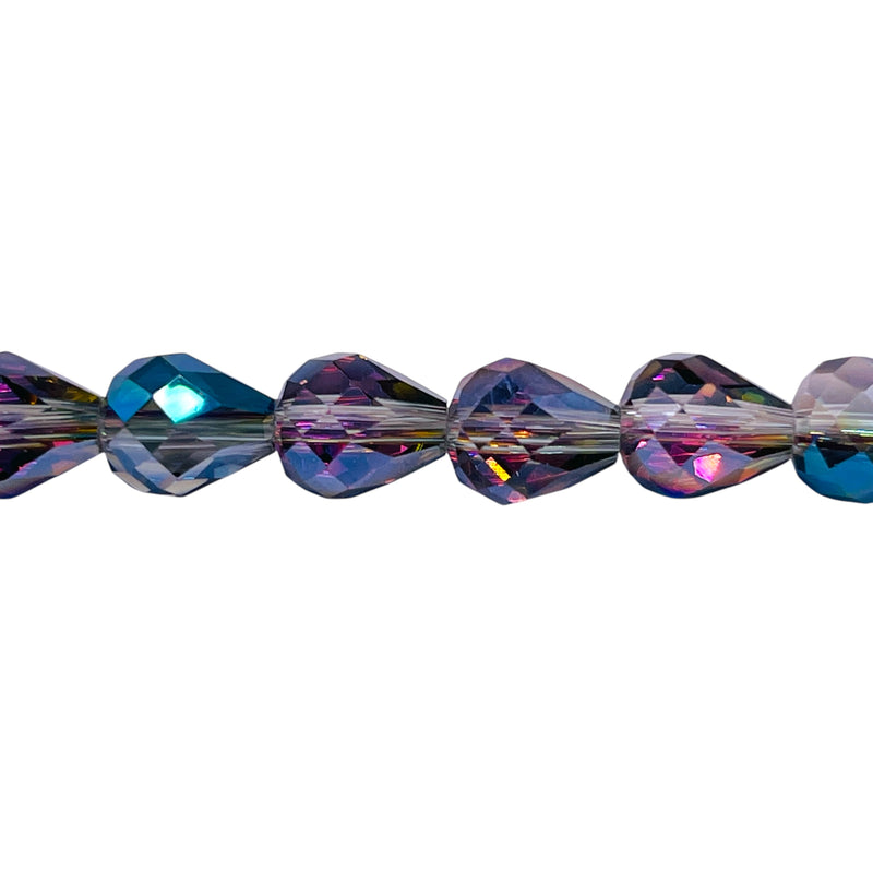 9x8mm Teardrop Glass Crystal Violet Dream