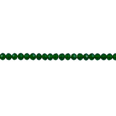 3mm Thunder Polish Glass Crystal Roundel Cut Lt. Emerald Jade