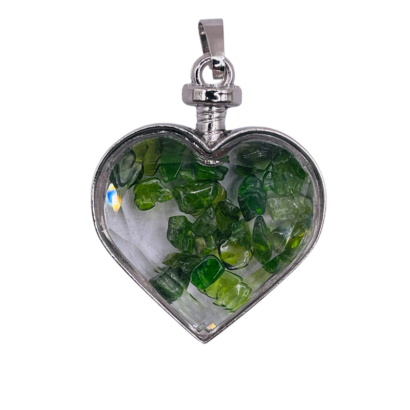 Peridot Heart Pendant