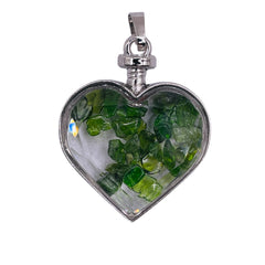 Peridot Heart Pendant