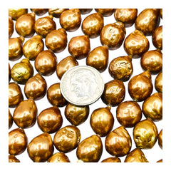 Fresh Water Pearl 10mm Baroque Bronze