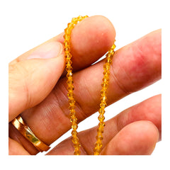 3mm Thunder Polish Glass Crystal Bicone Topaz