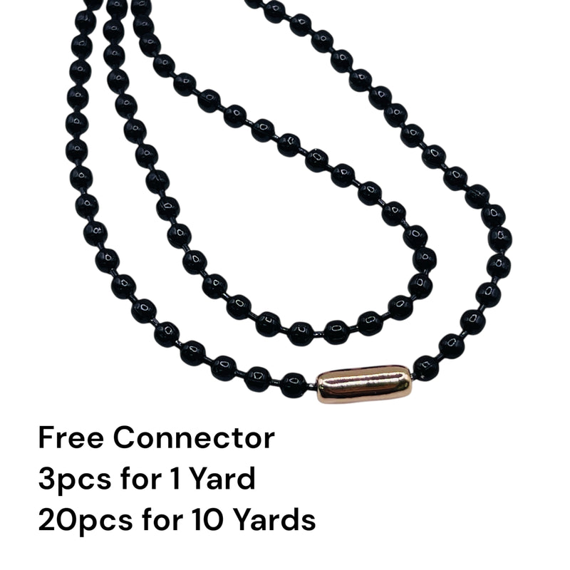 Losolo 3mm Ball Chain Stainless Steel Chain White