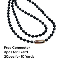 Losolo 3mm Ball Chain Stainless Steel Chain White