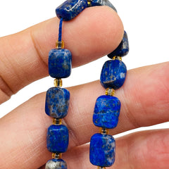 10x8mm Flat Rectangle Cut Lapis Lazuli