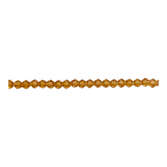 3mm Thunder Polish Glass Crystal Bicone Topaz