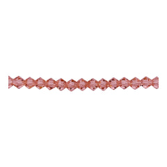 4mm Thunder Polish Glass Crystal Bicone Peach