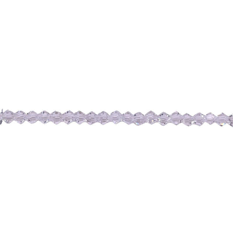 3mm Thunder Polish Glass Crystal Bicone Clear