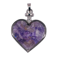 Amethyst Heart Pendant