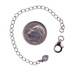 10mm Lobster Clasp with 4” Extension 925 Silver