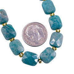 10x8mm Flat Rectangle Cut Amazonite