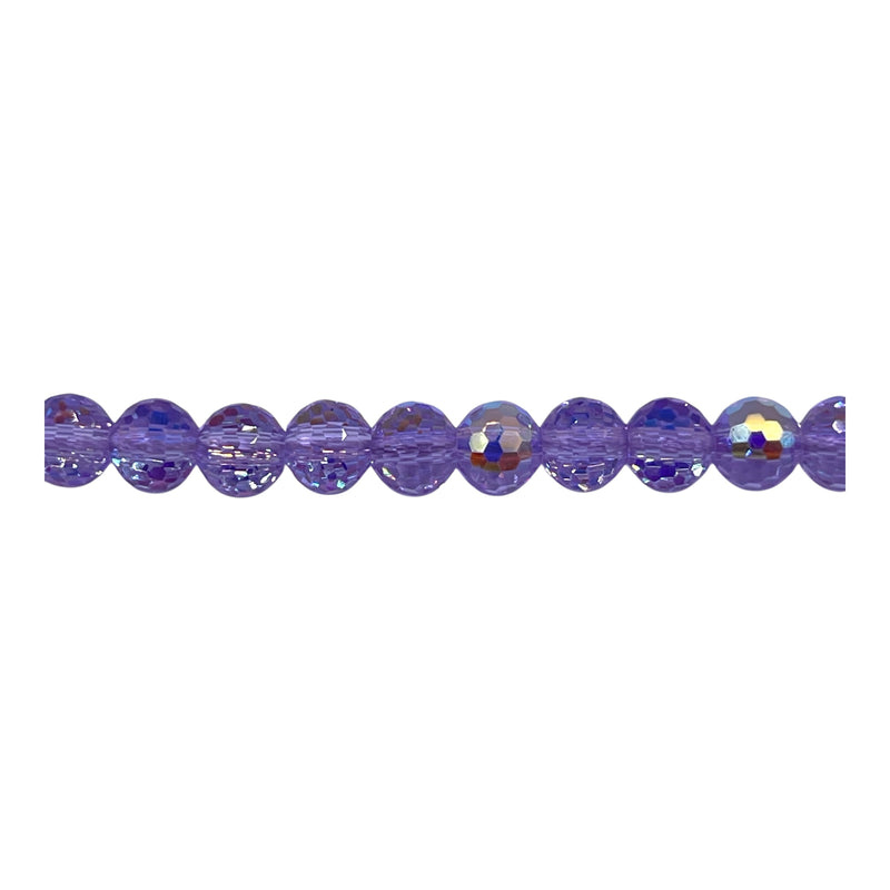 6mm Thunder Polish Round Disco Cut Lt. Purple Super AB