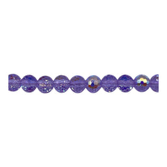 6mm Thunder Polish Round Disco Cut Lt. Purple Super AB