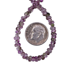 4.5mm Thunder Polish Glass Crystal Peanut Amethyst Garden