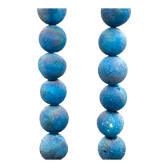 8mm Druzy Round Turquoises