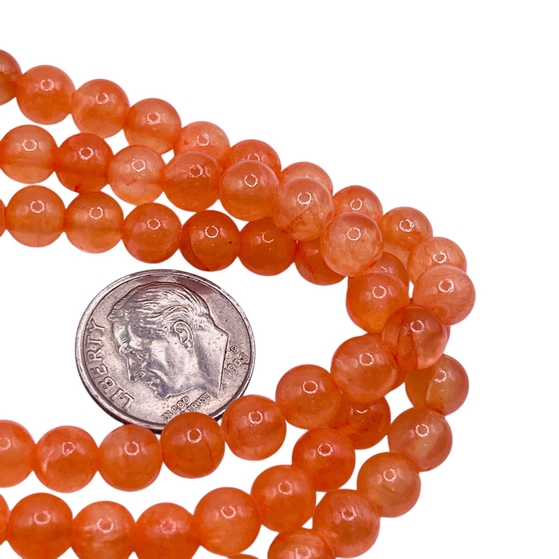 6mm Round Dyed Jade