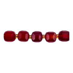 8mm Cube Red Agate