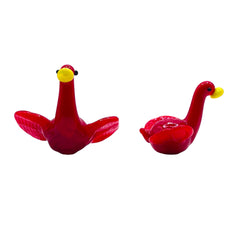 28x26mm Goose Lampwork Glass Red