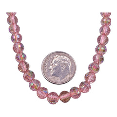 6mm Thunder Polish Round Disco Cut Peach Super AB