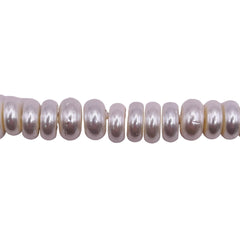 8x4mm Roundel Shell Pearl
