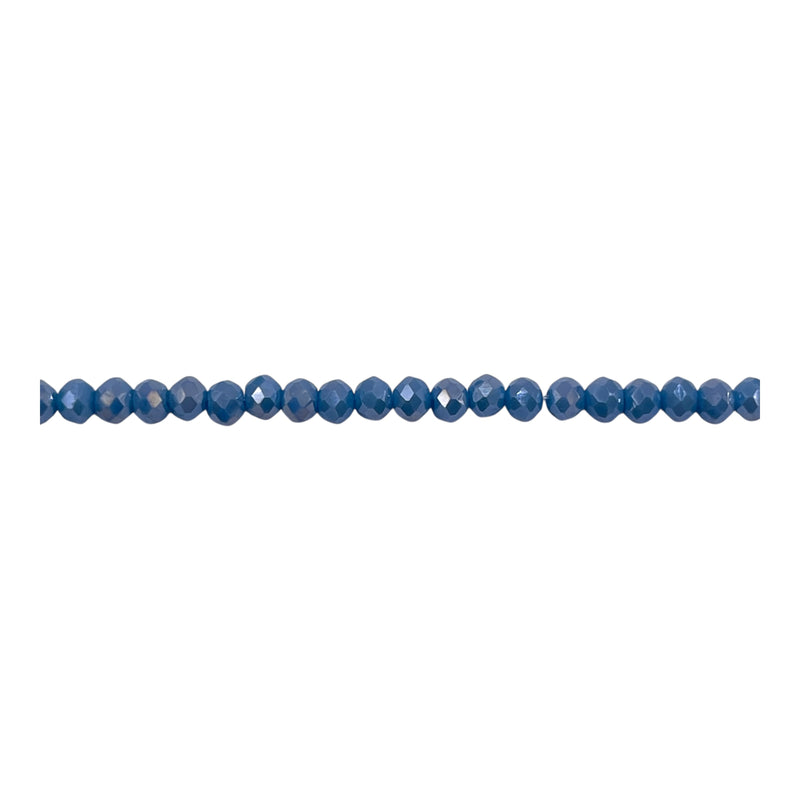 3mm Thunder Polish Glass Crystal Roundel Cut Air Force AB