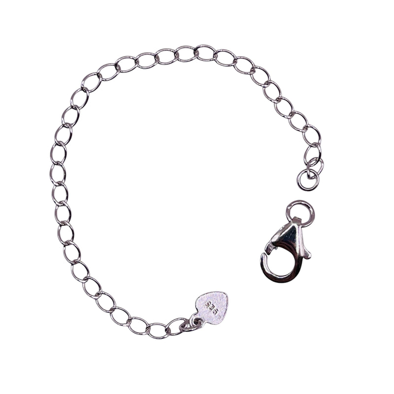 10mm Lobster Clasp with 4” Extension 925 Silver