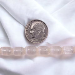 9x6mm Cylinder Super Cat Eye (Gypsum) Peach