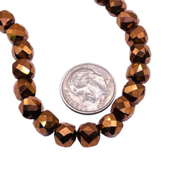 7x7mm Cube Hematite Copper